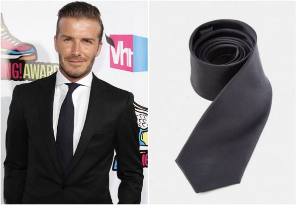 David Beckham and ties
