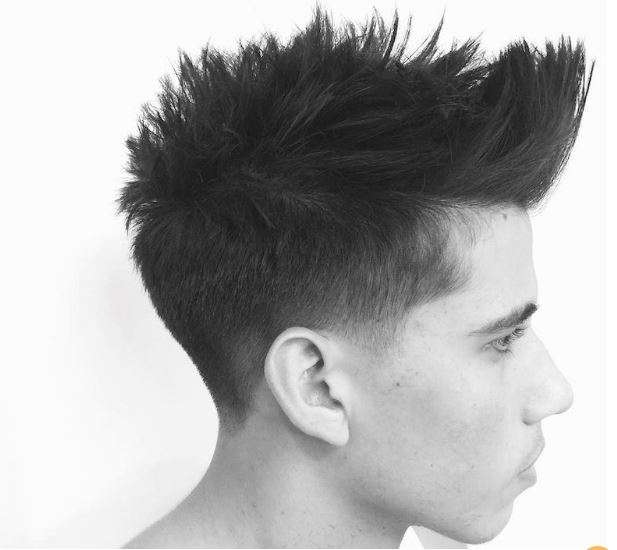 short sides and hair with texture