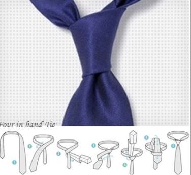 four-in-hand tie knot