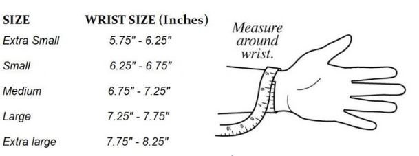 wrist size chart