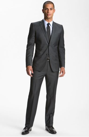 dark grey suit