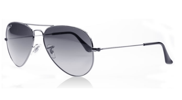 Ray-Ban Aviator Gunmetal Polarised Sunglasses