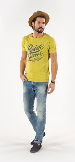 yellow T-shirt