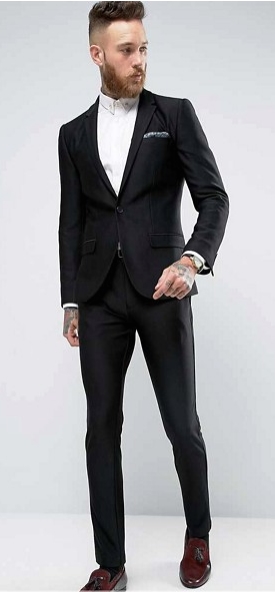 black suit skinny