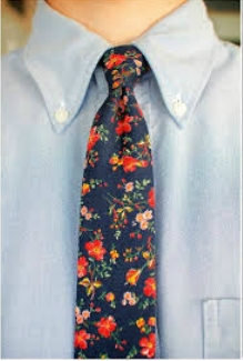floral gravata