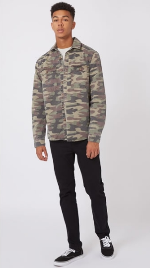 camouflage overshirt