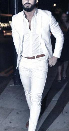 λευκό παντελόνι