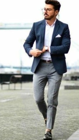 oxford πουκάμισο με blazer και tailored παντελόνι