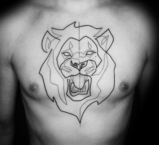 λιοντάρι στο στήθος