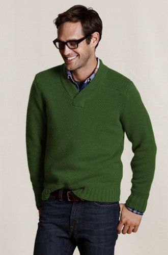 πράσινο πουλόβερ πουκάμισο κομψός casual ντύσιμο