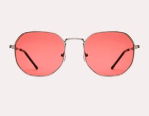 ροζ ασημί γυαλιά