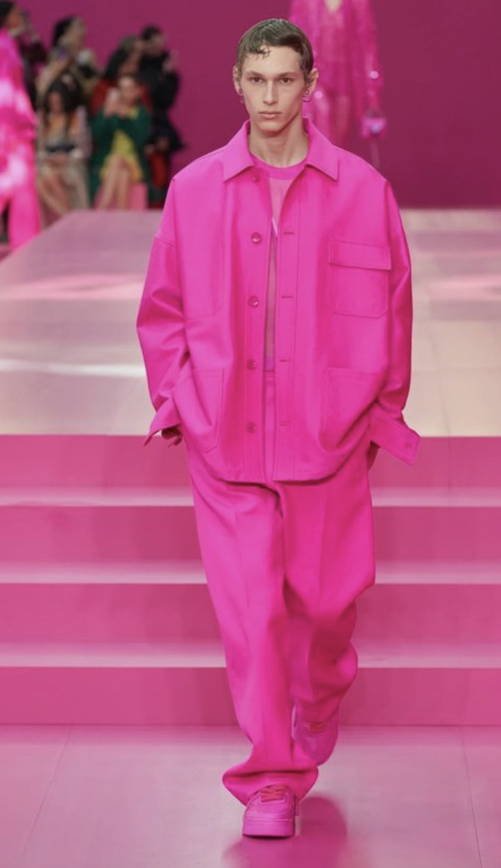 ανδρικά fashion trends έντονο ροζ