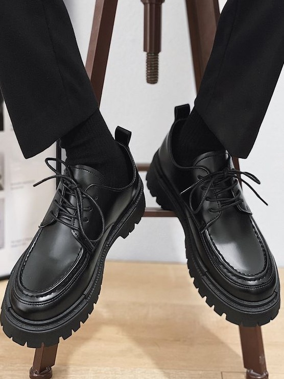 κομψά αντρικά παπούτσια oxford μαύρο