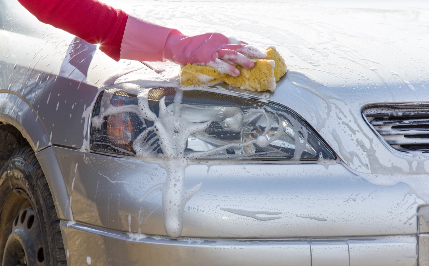 γάντια αυτοκίνητο πλύσιμο σφουγγάρι