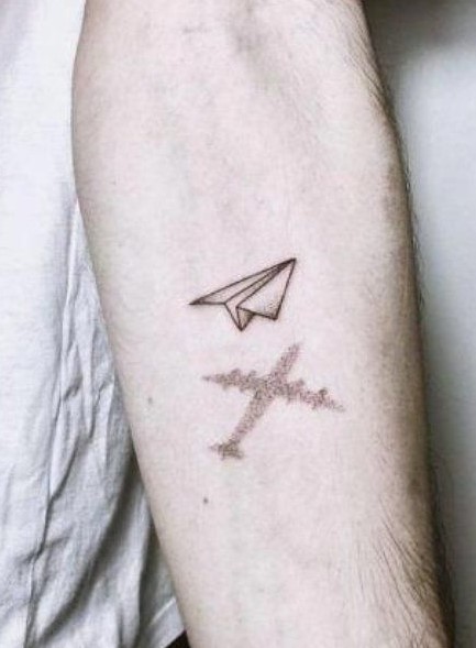 αεροπλάνο τατουάζ